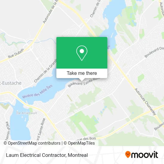 Laum Electrical Contractor map