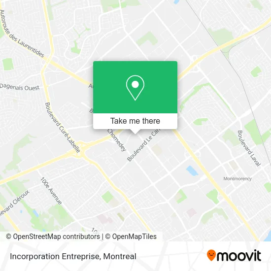 Incorporation Entreprise map