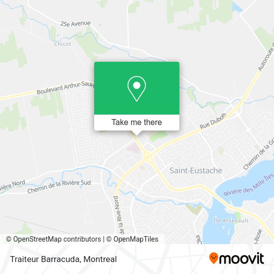 Traiteur Barracuda map
