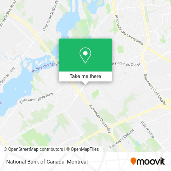 National Bank of Canada map