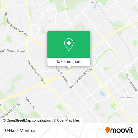 U-Haul map
