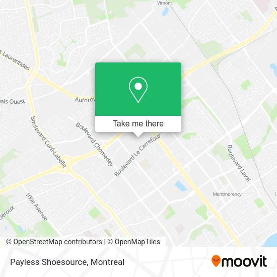 Payless Shoesource map