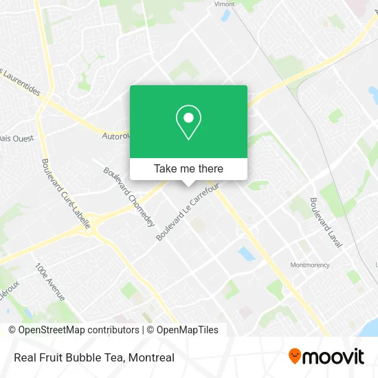 Real Fruit Bubble Tea map