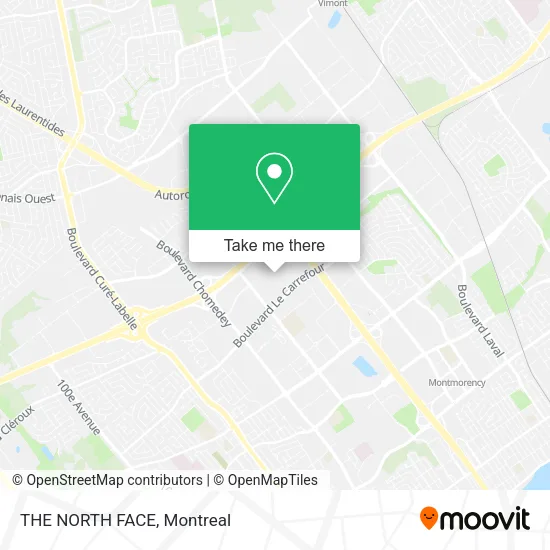 THE NORTH FACE map