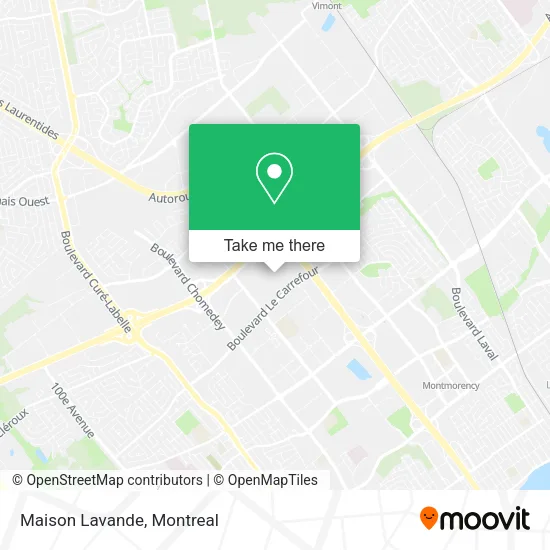 Maison Lavande map