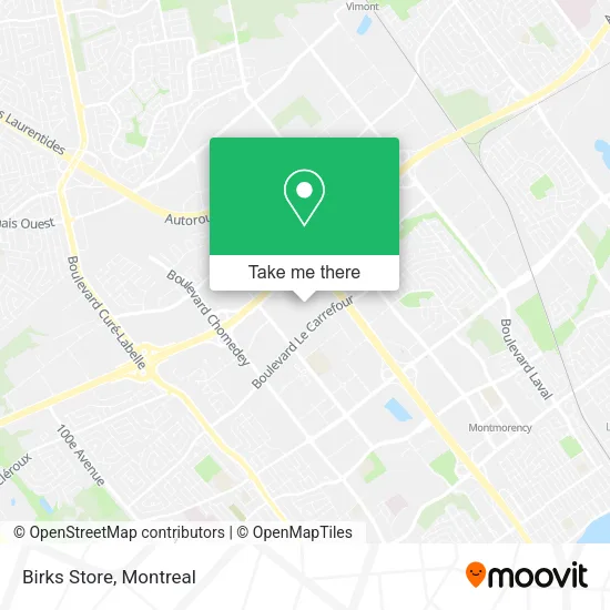 Birks Store map