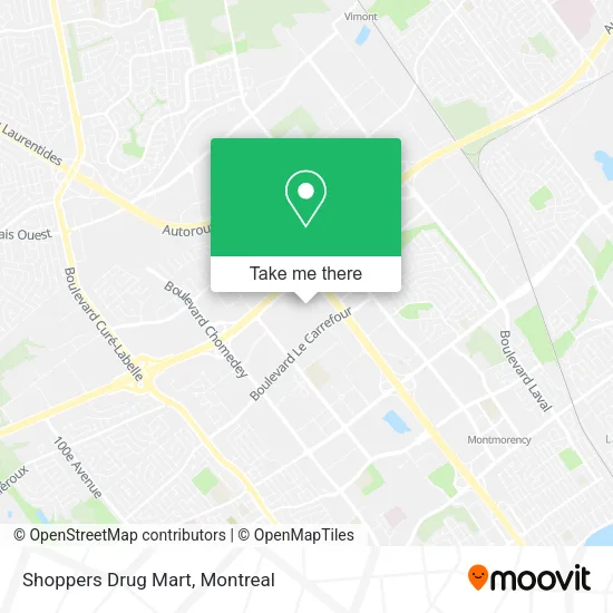 Shoppers Drug Mart map