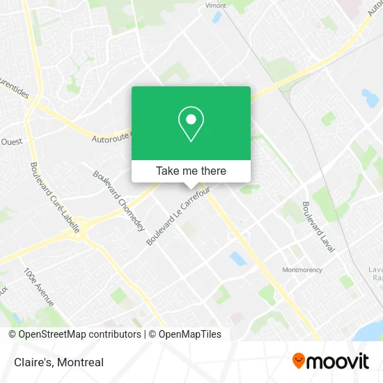 Claire's map