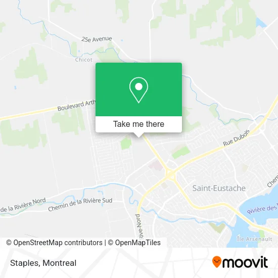 Staples map