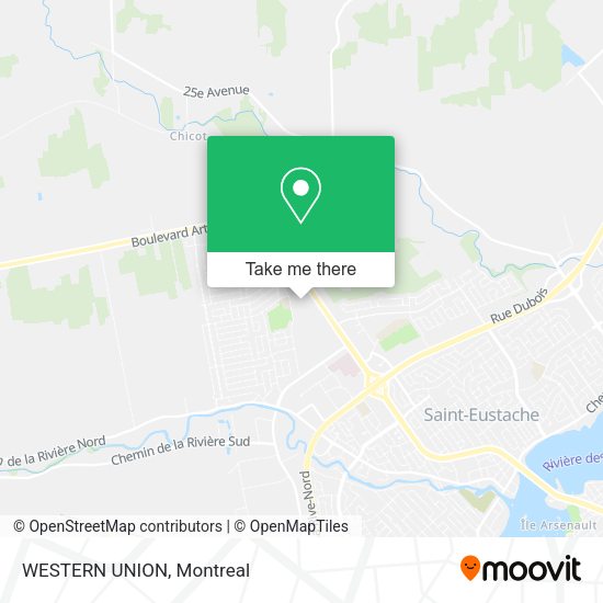 WESTERN UNION map