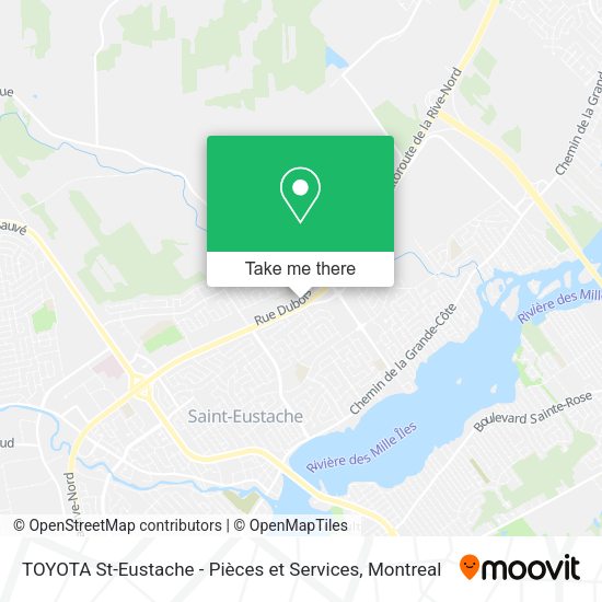 TOYOTA St-Eustache - Pièces et Services map