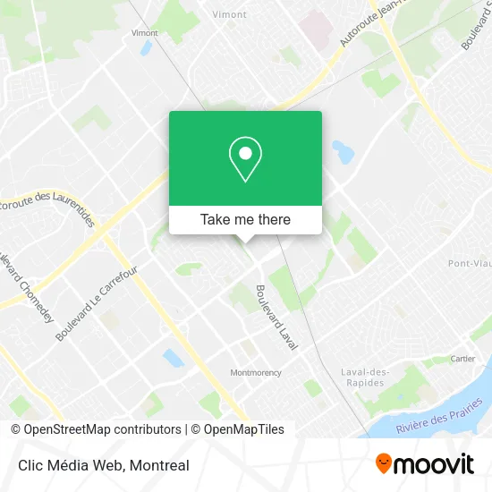 Clic Média Web map