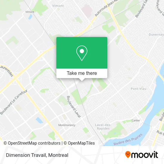 Dimension Travail map