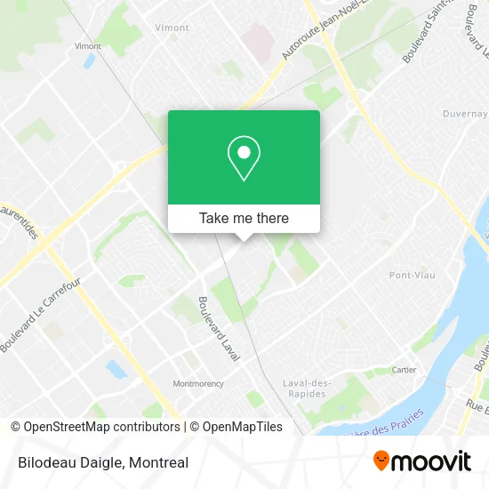 Bilodeau Daigle map