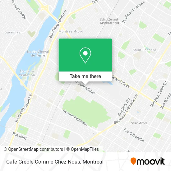 Cafe Créole Comme Chez Nous map