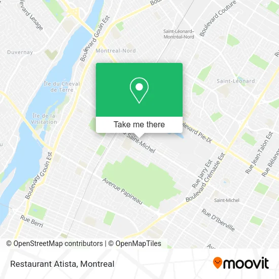 Restaurant Atista map