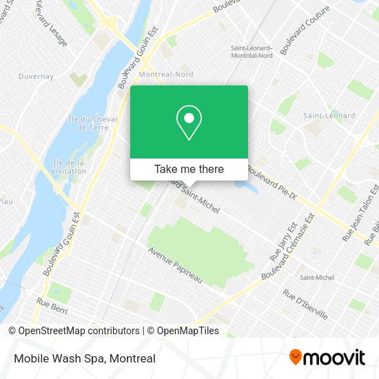 Mobile Wash Spa map
