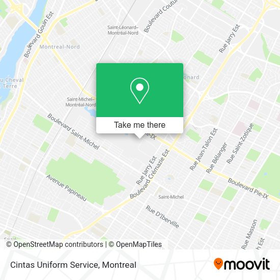 Cintas Uniform Service map