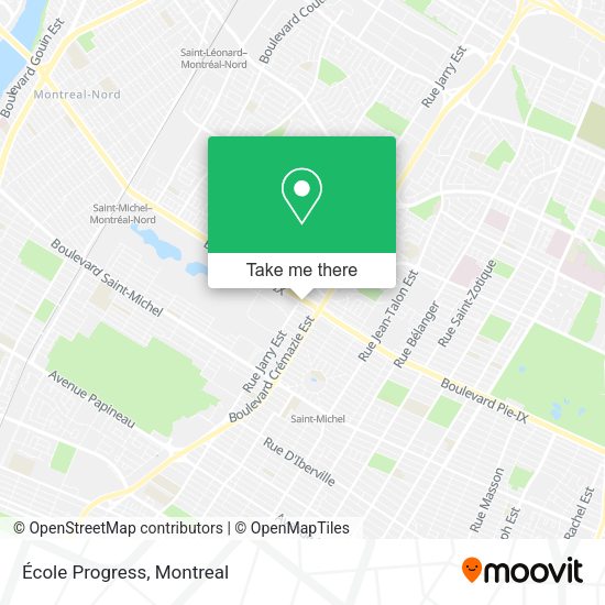 École Progress map