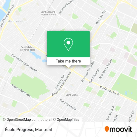 École Progress map