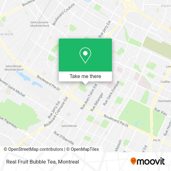 Real Fruit Bubble Tea map