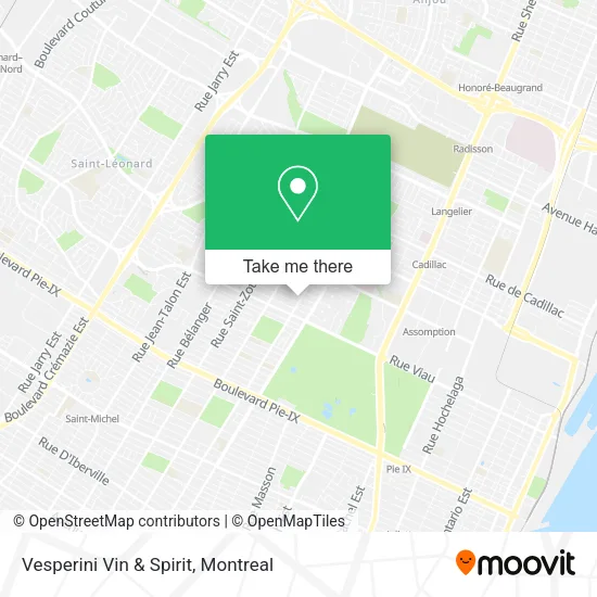 Vesperini Vin & Spirit map