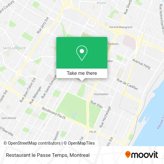 Restaurant le Passe Temps map