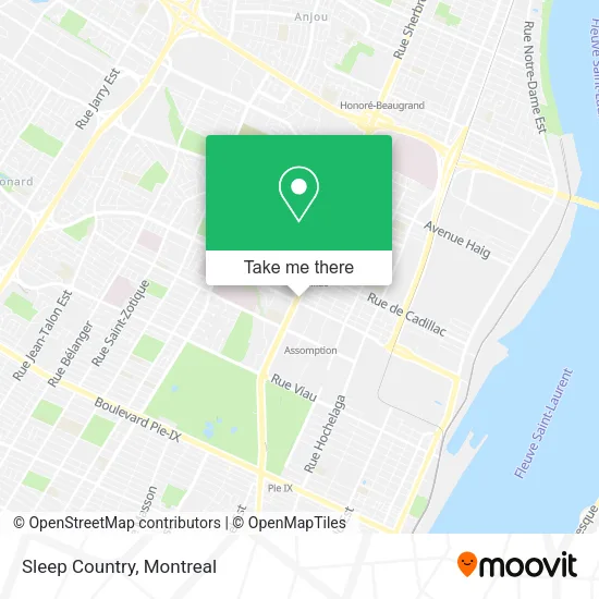 Sleep Country map