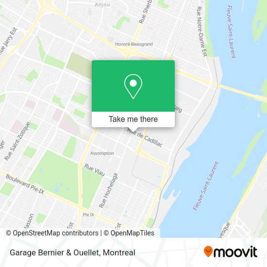 Garage Bernier & Ouellet map
