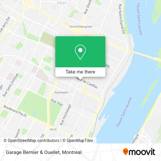 Garage Bernier & Ouellet map