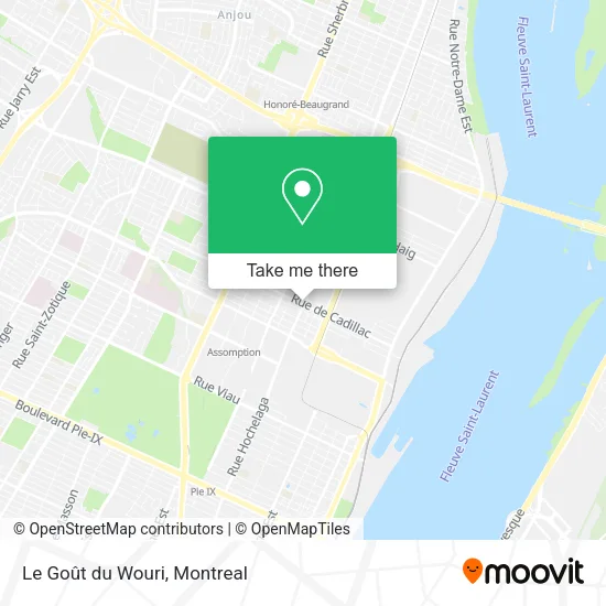 Le Goût du Wouri map