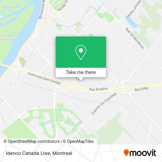 Idenco Canada Ltee map
