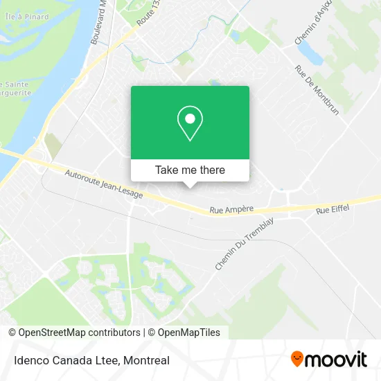 Idenco Canada Ltee map
