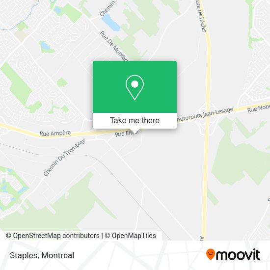 Staples map