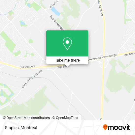 Staples map