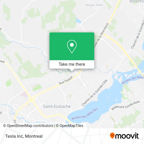 Tesla Inc map