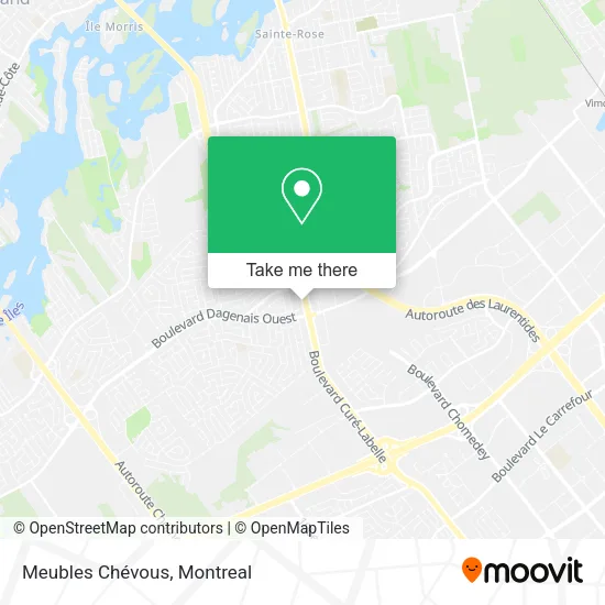 Meubles Chévous map