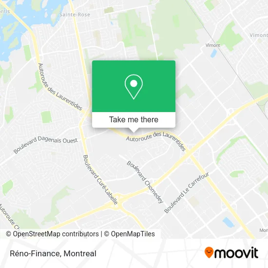 Réno-Finance map