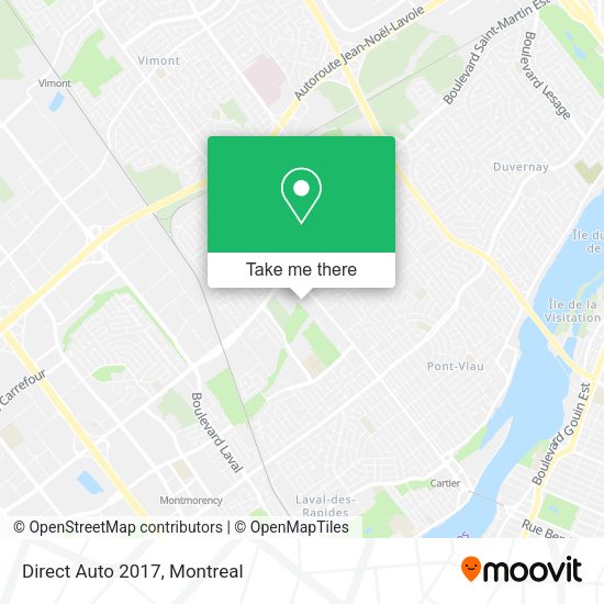 Direct Auto 2017 map
