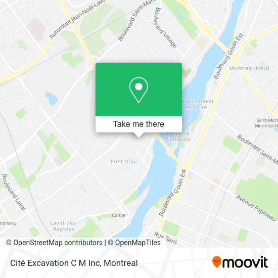 Cité Excavation C M Inc map