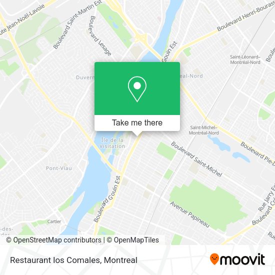 Restaurant los Comales map
