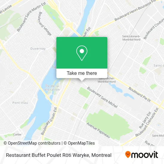 Restaurant Buffet Poulet Rôti Waryke map