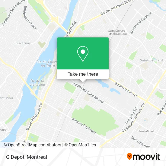 G Depot map