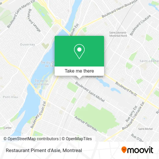 Restaurant Piment d'Asie map