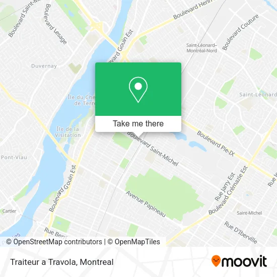 Traiteur a Travola map