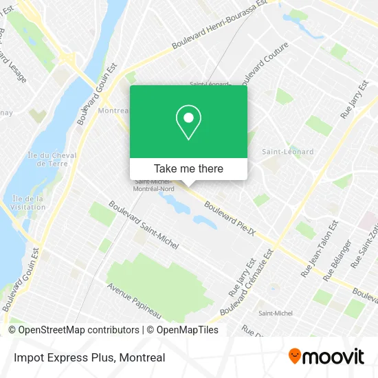 Impot Express Plus map