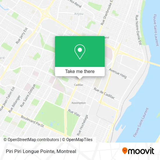 Piri Piri Longue Pointe map