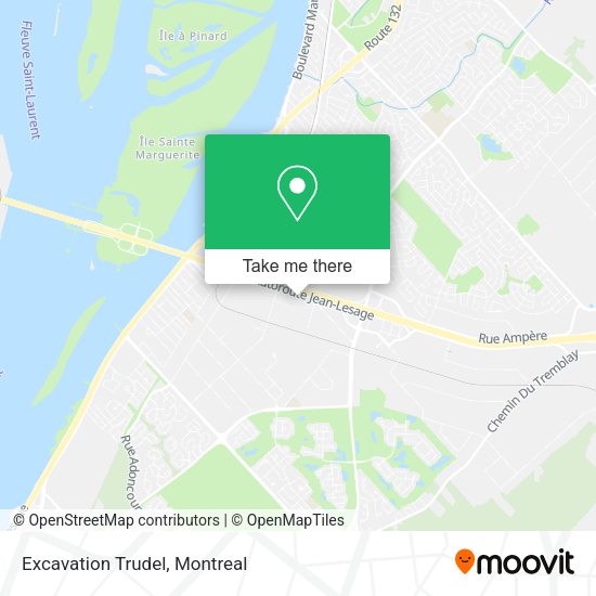 Excavation Trudel map