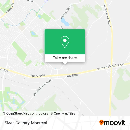 Sleep Country map