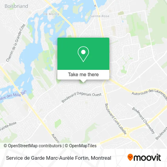 Service de Garde Marc-Aurèle Fortin map